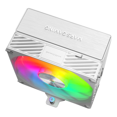 Ventilador Con Disipador De Cpu Mars Gaming Mcpux5argbw  Blanco Argb Pwm Si 120mm Tdp 280w 
