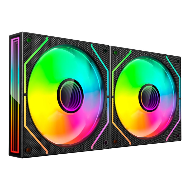 Kit 2xventilador Interno Argb Mars Gaming Mf3dprox2 Negro 120mm Argb 360º Pwm