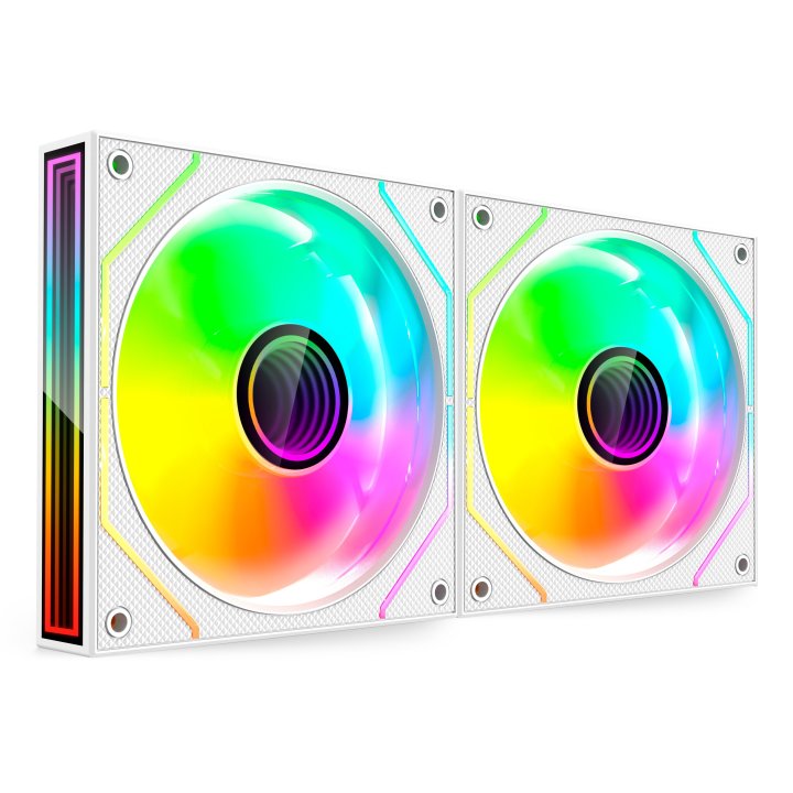 Kit 2xventilador Interno Argb Mars Gaming Mf3dprox2 Blanco 120mm Argb 360º Pwm