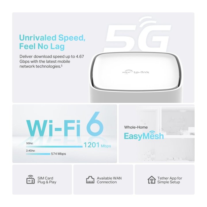 Router 5g Wifi 6 Dualband Tp-link Archer Nx210...