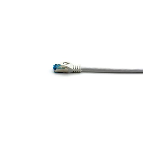 Latiguillo Apantallado S ftp Categoria 6a  Conector Angulo Recto Libre Halogenos 1m Color Blanco