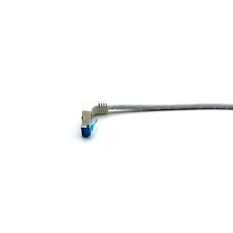 Latiguillo Apantallado S ftp Categoria 6a  Conector Angulo Recto Libre Halogenos 2m Color Blanco
