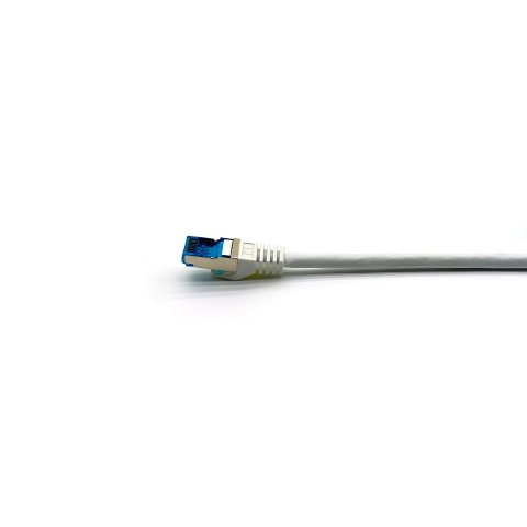 Latiguillo Apantallado S ftp Categoria 6a  Conector Angulo Recto Libre Halogenos 2m Color Blanco