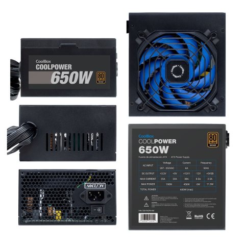 Fuente De Alimentacion Coolbox 650w Coo-facpo-650  80 Plus Bronze