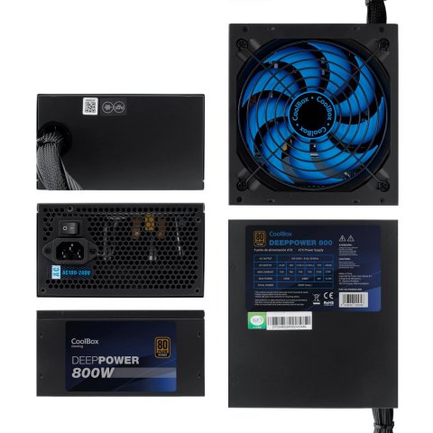 Fuente De Alimentación Deep Gaming Dg-pws800-85b 80w Full Range, Certificacion 80 Plus Bronze