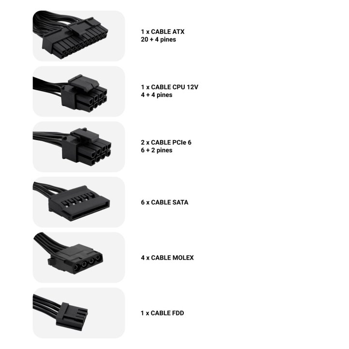 Fuente De Alimentación Deep Gaming Dg-pws800-85b 80w Full Range, Certificacion 80 Plus Bronze