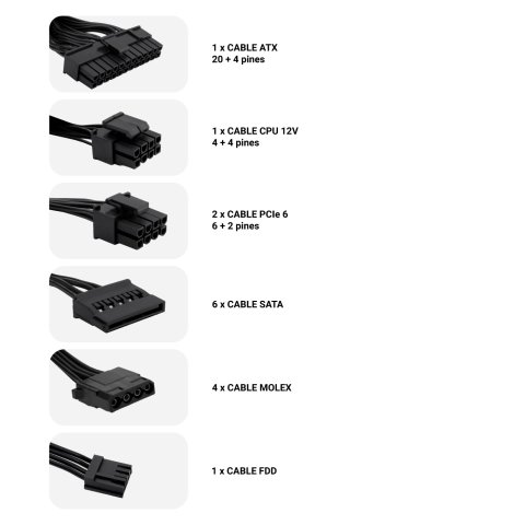 Fuente De Alimentación Deep Gaming Dg-pws800-85b 80w Full Range, Certificacion 80 Plus Bronze