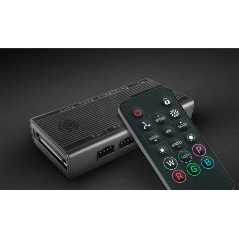 Kit 4xventilador Interno Argb Mars Gaming Mf3dprokit Negro 120mm Argb Hub Rf Remote