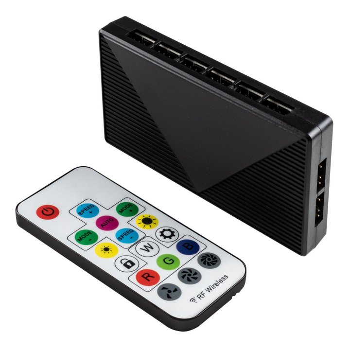 Kit 3xventilador Interno Unyka Candy 120mm Anillo Argb Led 7 Aspas 1500rpm Con Mando A Distancia