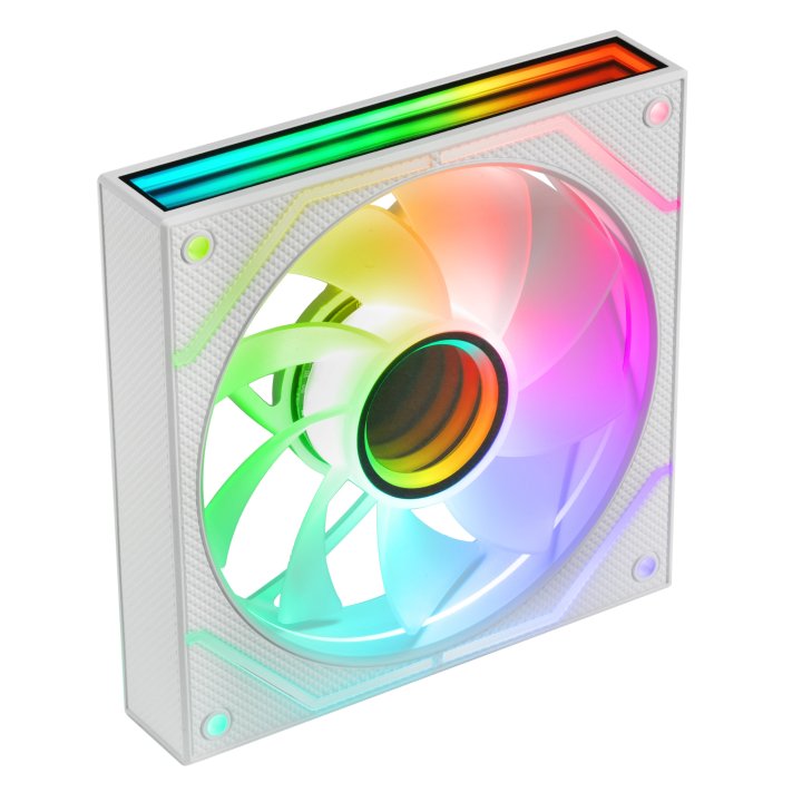 Kit 2xventilador Interno Argb Mars Gaming Mf3dprox2rw Blanco 120mm Argb 360º Pwm Aspas Invertidas