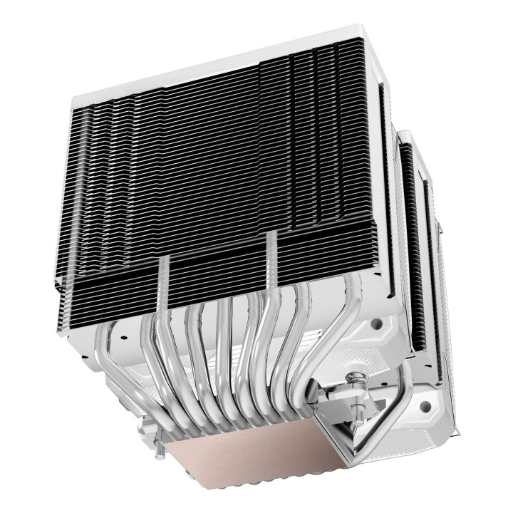 Ventilador Con Disipador De Cpu Mars Gaming Mcpuxu9w Doble Ventilador Fbd Cobre Multisocket Tpd 400w Blanco