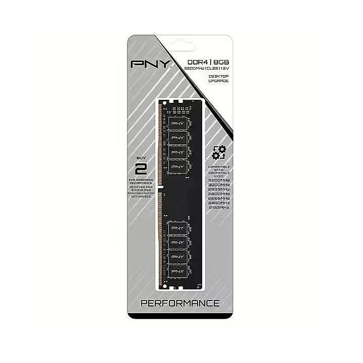 Ddr4 8gb 3200mhz Pny Cl 22 1x8 1.2v Oem / Bulk...