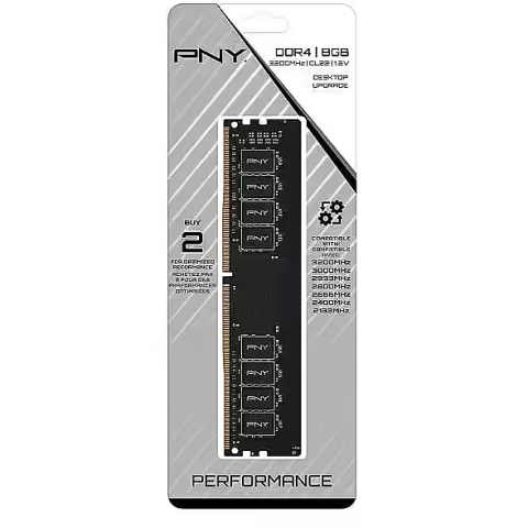 Ddr4 8gb 3200mhz Pny Cl 22 1x8 1.2v Oem / Bulk...