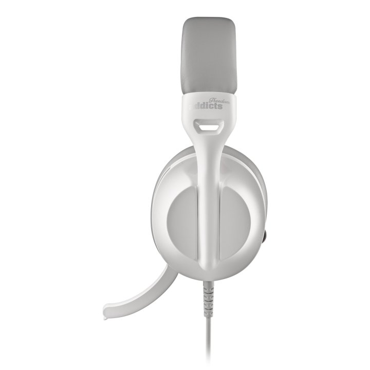 Headset Usb-c Ngs Vox805 Usb-c Control De Volumen 2m Microfono Regulable Adaptador Usb-a Blanco