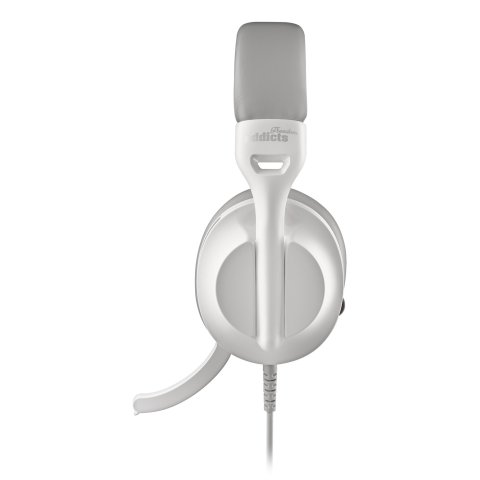 Headset Usb-c Ngs Vox805 Usb-c Control De Volumen 2m Microfono Regulable Adaptador Usb-a Blanco