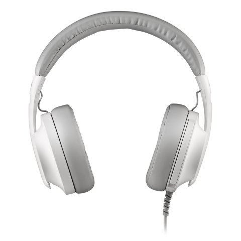 Headset Usb-c Ngs Vox805 Usb-c Control De Volumen 2m Microfono Regulable Adaptador Usb-a Blanco