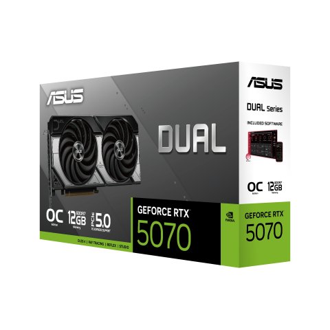 Vga Asus Geforce Rtx 5070 Oc 12gb Gddr7 3xdp 1xhdmi Cuda 6144 192bit Dual Fan