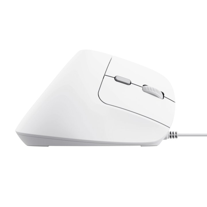 Mouse Trust Ergo Bayo Ii 25144 Dpi Ajustable 800-2400ppp 6 Botones Cable 150cm Blanco