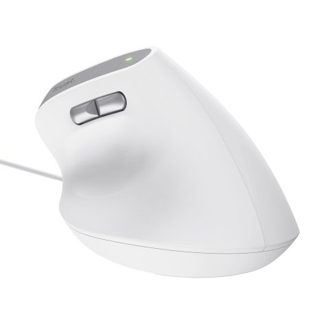 Mouse Trust Ergo Bayo Ii 25144 Dpi Ajustable 800-2400ppp 6 Botones Cable 150cm Blanco