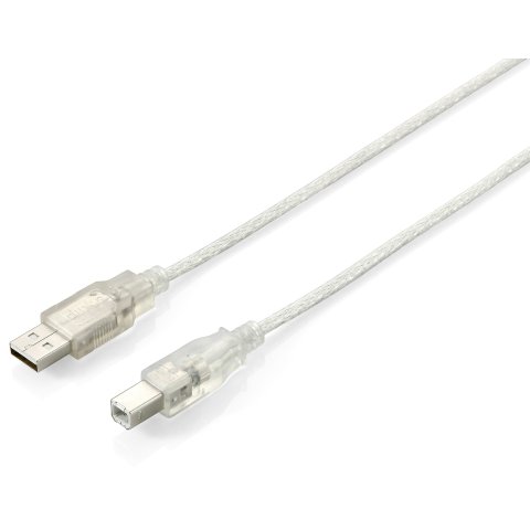 Cable Usb-a  2.0 Equip Tipo A - B   Transparente 5m