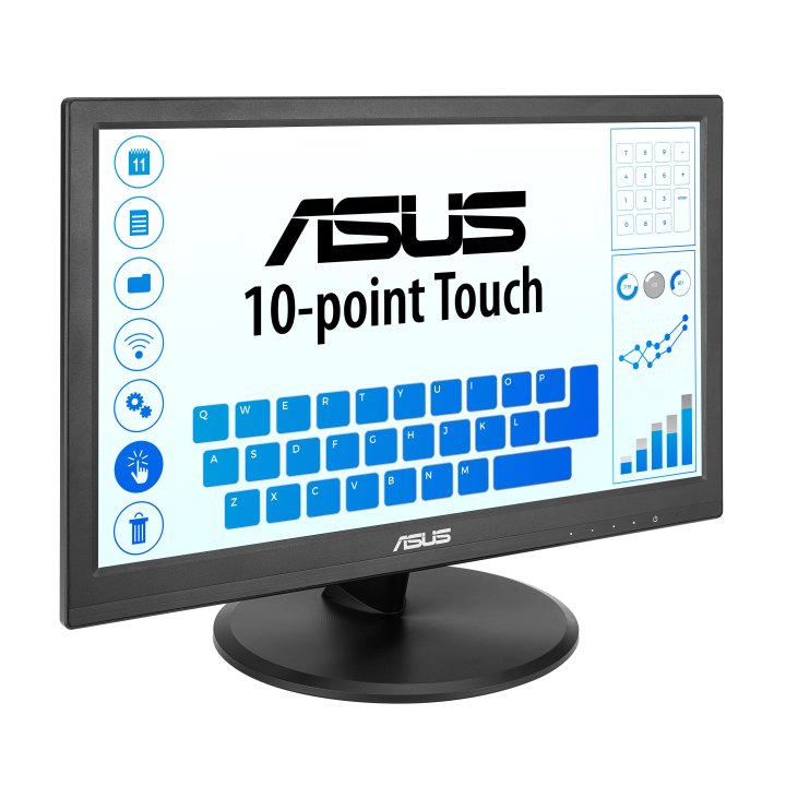 Monitor 15.6" Tactil Hdmi Vga Asus Vt169he Ips Fhd 60hz 5ms  220cd m Vesa 75x75
