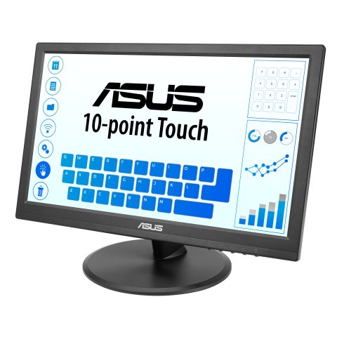 Monitor 15.6" Tactil Hdmi Vga Asus Vt169he Ips Fhd 60hz 5ms  220cd m Vesa 75x75