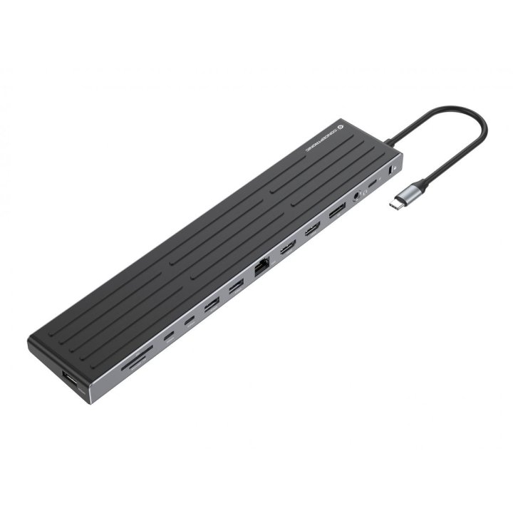 Docking Usb-c Conceptronic Donn32b A 2xhdmi 1xdp 2xusb-c Pd 100w 3xusb-a 5gb 1xsd 1xmicrosd 1xrj45