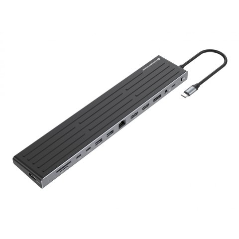 Docking Usb-c Conceptronic Donn32b A 2xhdmi 1xdp 2xusb-c Pd 100w 3xusb-a 5gb 1xsd 1xmicrosd 1xrj45