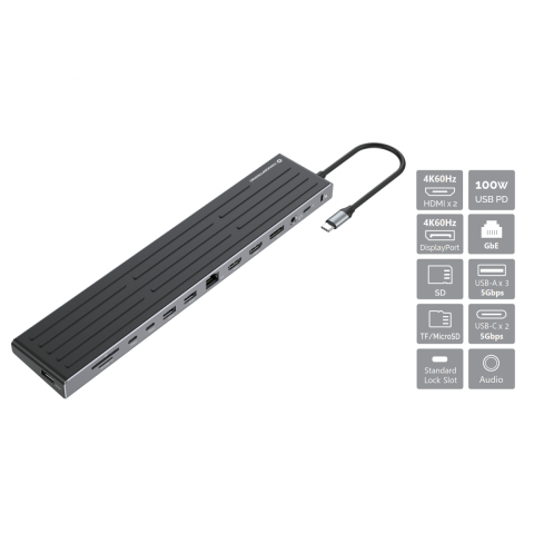 Docking Usb-c Conceptronic Donn32b A 2xhdmi...