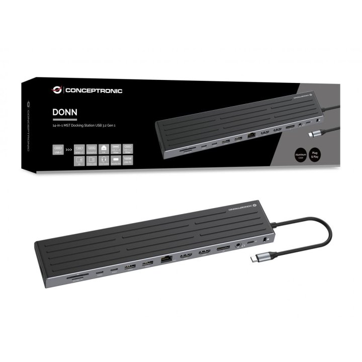 Docking Usb-c Conceptronic Donn32b A 2xhdmi...