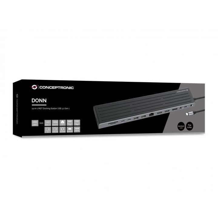 Docking Usb-c Conceptronic Donn32b A 2xhdmi...
