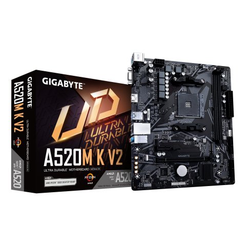 Pb Gigabyte A520m K V2 M-atx Skt Am5 2xddr4 3200mhz Hdmi Vga Lan M.2