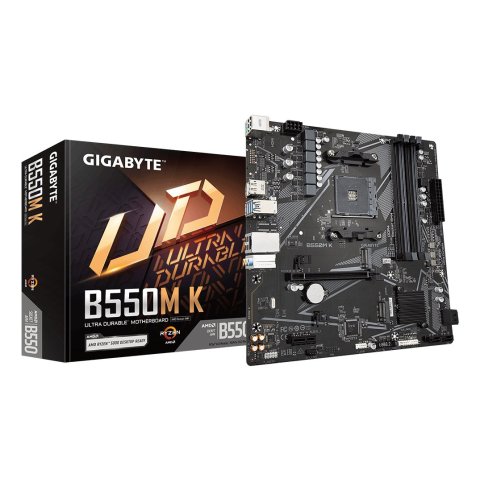 Pb Gigabyte B550m K M-atx Skt Am4 4xddr4 3200mhz Hdmi Displayport Lan M.2