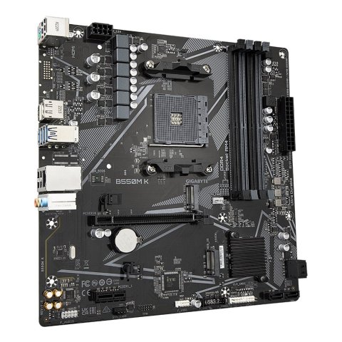 Pb Gigabyte B550m K M-atx Skt Am4 4xddr4 3200mhz Hdmi Displayport Lan M.2