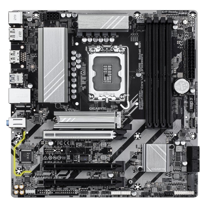 Pb Gigabyte B860m Ds3h M-atx Skt Lga1851 4xddr5 5600mhz Hdmi Dp Lan M.2