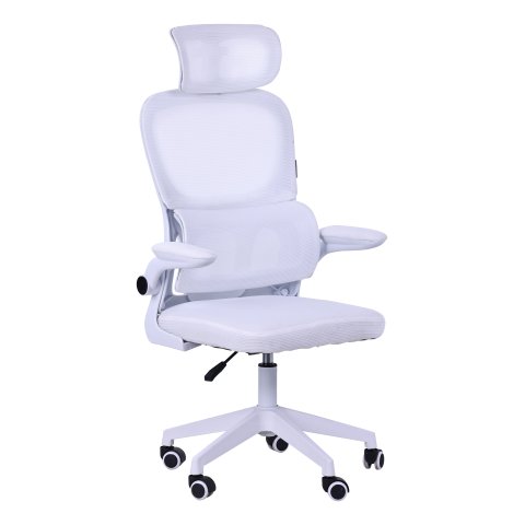 Silla Ergonomica Mars Gaming Mgcergoprowh Malla Transpirable Soporte Lumbar Blanco