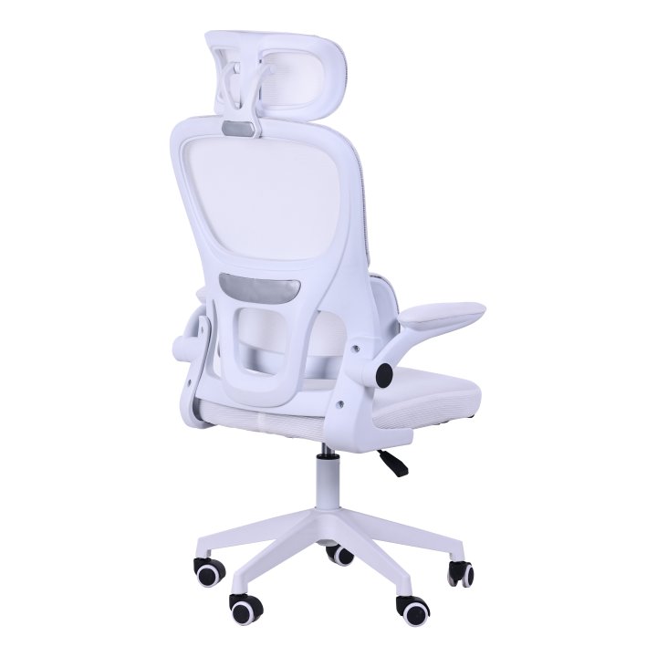 Silla Ergonomica Mars Gaming Mgcergoprowh Malla Transpirable Soporte Lumbar Blanco