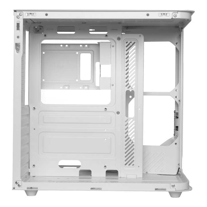 Caja Atx Semitorre Mars Gaming Mccurv Blanco Cristal Templado Continuo Gpu Max. 334mm 1x3.5 2x2.5 