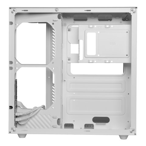 Caja Atx Semitorre Mars Gaming Mccurv Blanco Cristal Templado Continuo Gpu Max. 334mm 1x3.5 2x2.5 