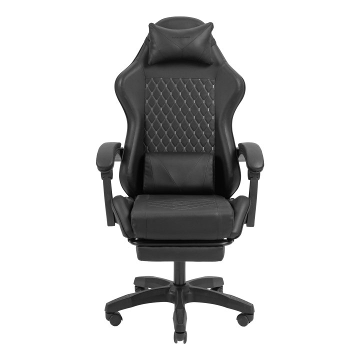 Silla Gamer Mars Gaming Mgcxbk Negra Reclinable Reposabrazos Ajustable Reposapies Cojines