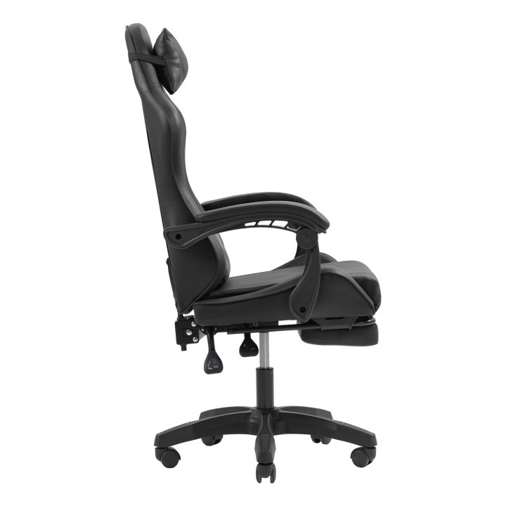 Silla Gamer Mars Gaming Mgcxbk Negra Reclinable Reposabrazos Ajustable Reposapies Cojines