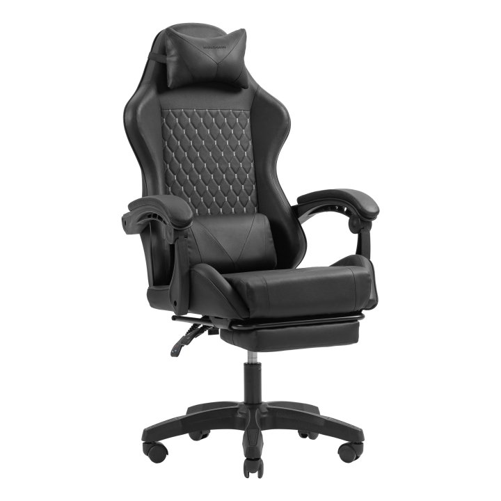 Silla Gamer Mars Gaming Mgcxbk Negra Reclinable Reposabrazos Ajustable Reposapies Cojines