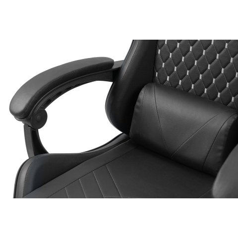 Silla Gamer Mars Gaming Mgcxbk Negra Reclinable Reposabrazos Ajustable Reposapies Cojines