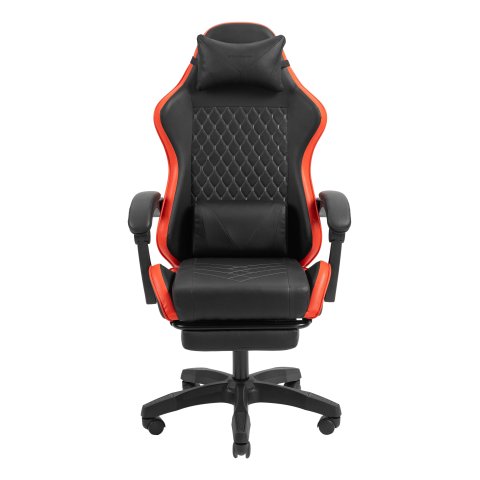 Silla Gamer Mars Gaming Mgcxbbl Negra Y Roja Reclinable Reposabrazos Ajustable Reposapies Cojines