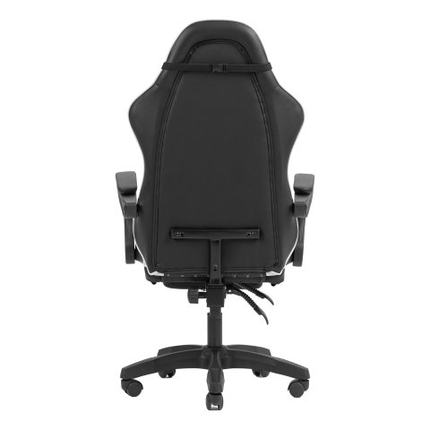 Silla Gamer Mars Gaming Mgcxbbl Negra Y Blanca Reclinable Reposabrazos Ajustable Reposapies Cojines