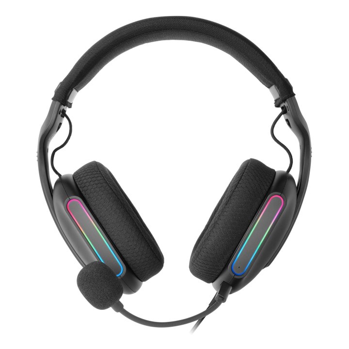 Headset Mars Gaming Mhpro Argb Jack 3.5mm Alimentacion Usb Control Volumen Color Negro