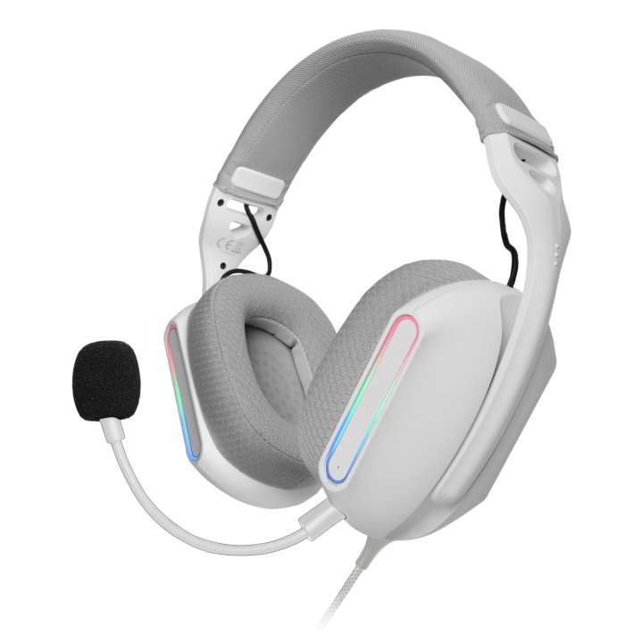 Headset Mars Gaming Mhpro Argb Jack 3.5mm Alimentacion Usb Control Volumen Color Blanco