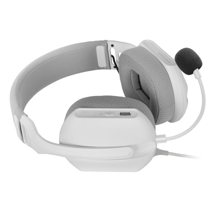 Headset Mars Gaming Mhpro Argb Jack 3.5mm Alimentacion Usb Control Volumen Color Blanco