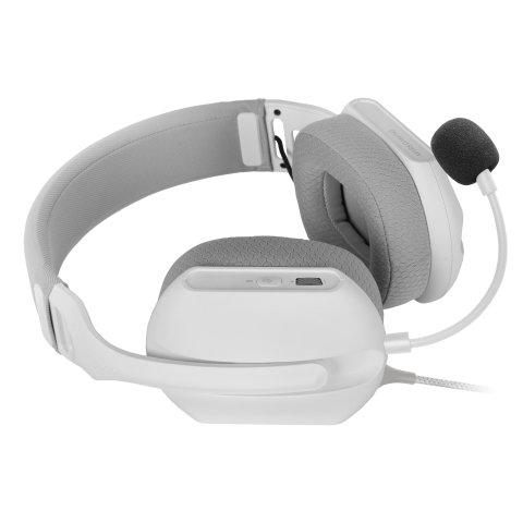 Headset Mars Gaming Mhpro Argb Jack 3.5mm Alimentacion Usb Control Volumen Color Blanco