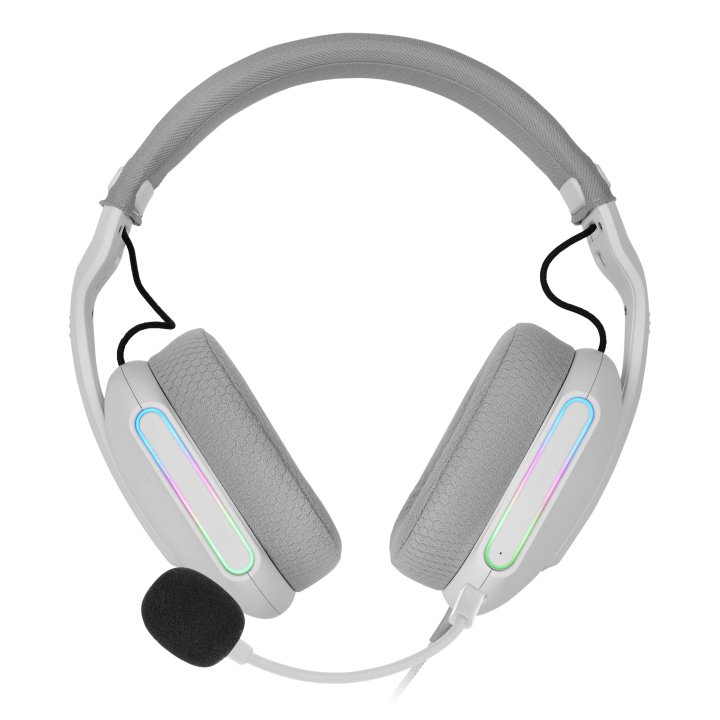 Headset Mars Gaming Mhpro Argb Jack 3.5mm Alimentacion Usb Control Volumen Color Blanco